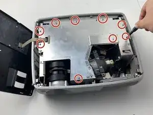 InFocus IN3104 Metal Cover Disassembly