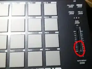 Akai MPD18 Sensitivity Adjustment technique