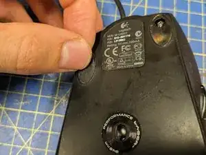 Logitech M500 Mouse scroll wheel removal