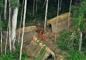 Image 39Members of an uncontacted tribe encountered in Acre in present-day Brazil in 2009 (from Indigenous peoples of the Americas)