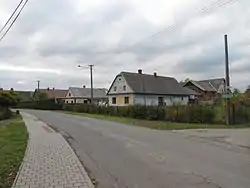 Houses by road