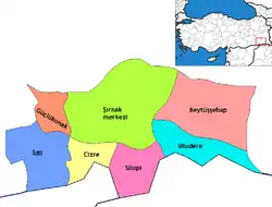 Districts of Şırnak