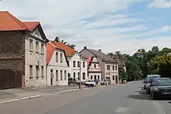 Zámecké Square, the centre of Žleby