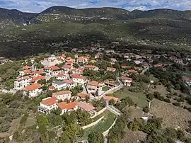 Aerial view of the village