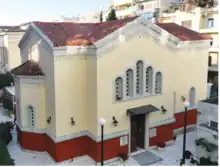 Photo of the Church of the Annunciation of the Virgin Mary located in the Evangelismos Hospital, after the renovation undertaken by Nikolas D. Pateras (2022)