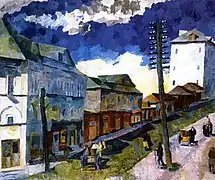 Street in Sergiyev Posad by Aristarkh Lentulov