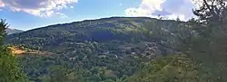 Panoramic view of the village from nearby Nistrovo