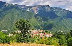 Panoramic view of the village