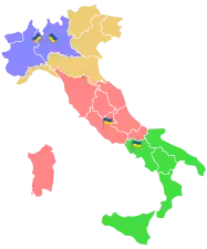 Territories of electoral precincts of Ukraine in Italy