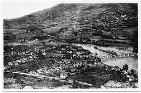 Southern Zenica, downtown near Bosna (1935)