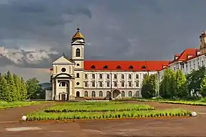 The former Jesuit College in Khyriv before severe fire damage in 2018