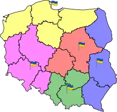 Territories of electoral precincts of Ukraine in Poland