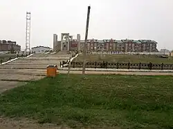 Victory Memorial in Kulunda, the administrative center of Kulundinsky District