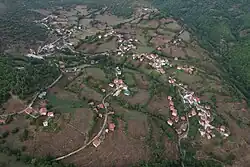 Airview of the village Trnovo