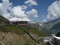 Visitor Cafe and Viewpoint to Mount Elbrus, above the Baksan River valley