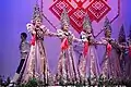 One of the largest shows featuring Russian stage folk dances is Gzhel in Moscow