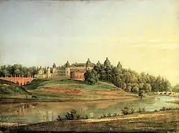 Painting. B.Ammon. View of Tsaritsyno. 1836