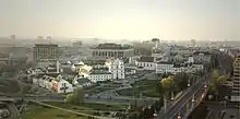 Image 10A view of the historic center of Minsk, a Belarusian heritage monument