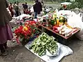 Wild mountain sorrel, poppies, Chaerophyllum macrospermum and other items of tribute sold on Mount Ara to the pilgrims of Tsaghkevank (Kuys Varvara) 40 days after Resurrection Day (Easter). Sorrel is often braided in this fashion in Armenia and Artsakh and can be dried for extended use