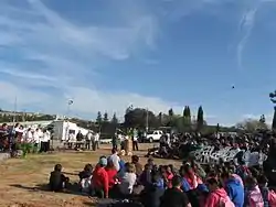 Tu BiShvat celebration in the village in 2011