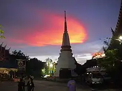 Chedi of Wat Kaeo Phaithun, formerly known as Wat Bang Prathun Nai the local historic temple