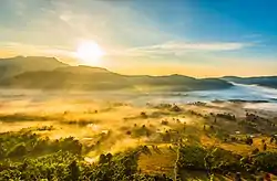 A scenery of Phu Hin Rong Kla National Park in Nakhon Thai