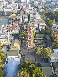 The Flower Pagoda of Liurong Temple, built in 1373