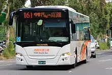 A Gemilang Coachworks bodied RHD Scania N230UB bus operated by Ho-Hsin Bus (zh) in Taichung, Taiwan