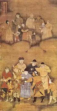 Indentured servants and slaves separated from family, Baoning Temple, Ming Dynasty