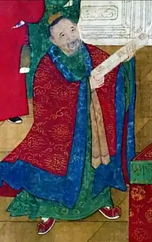 Zhengyi taoist priest wearing jiangyi, Ming Dynasty.