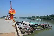 The Yingzhou Port in Yingzhou District,Fuyang Prefecture,Anhui Province