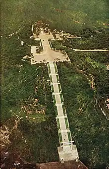 View of the former Chōsen Shrine on top of the mountain (c. 1920s)