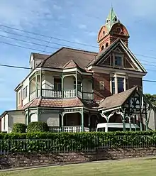 Amesbury, Ashfield, New South Wales; an early elaborate example of the Queen Anne style. Built c.1888.