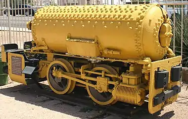 Preserved Porter Locomotive Company No. 3290 of 1923 powered by compressed air.