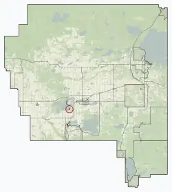 Location in M.D. of Bonnyville No. 87