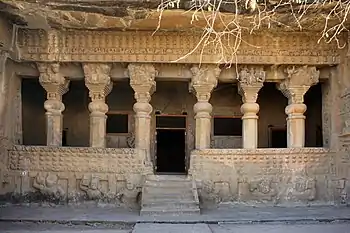 Gautamiputra vihara at Pandavleni Caves built in the 2nd century CE by the Satavahana dynasty