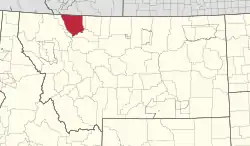 Location in Montana