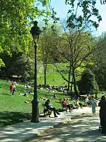 The main promenade within the park