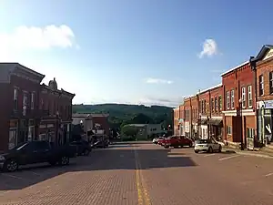 Main Street (NY 353) through downtown Cattaraugus.