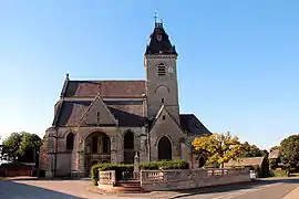 The church in Croix-Moligneaux