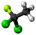 Dichlorofluoroethane molecule