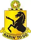 112th Cavalry Regiment"Rarin' to Go"