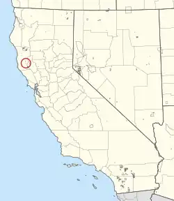 Location of the Guidiville Rancheria