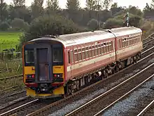 West Yorkshire PTE Class 155 in original carmine and cream livery