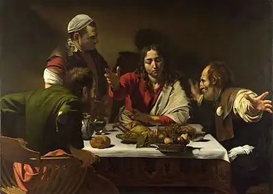 Michelangelo Merisi da Caravaggio, Supper at Emmaus, 1601, National Gallery, London