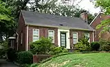 Knoxville, Tennessee, house built in 1939 in the Minimal Traditional style.