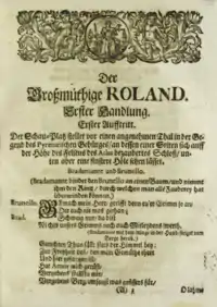 Der Großmüthige Roland, page 1