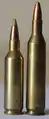 .17 Remington Fireball cartridge next to a .17 Remington cartridge