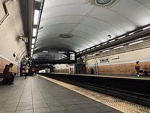 View of the renovated platform