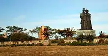 Statue of a Settler family at the 1820 Settlers National Monument